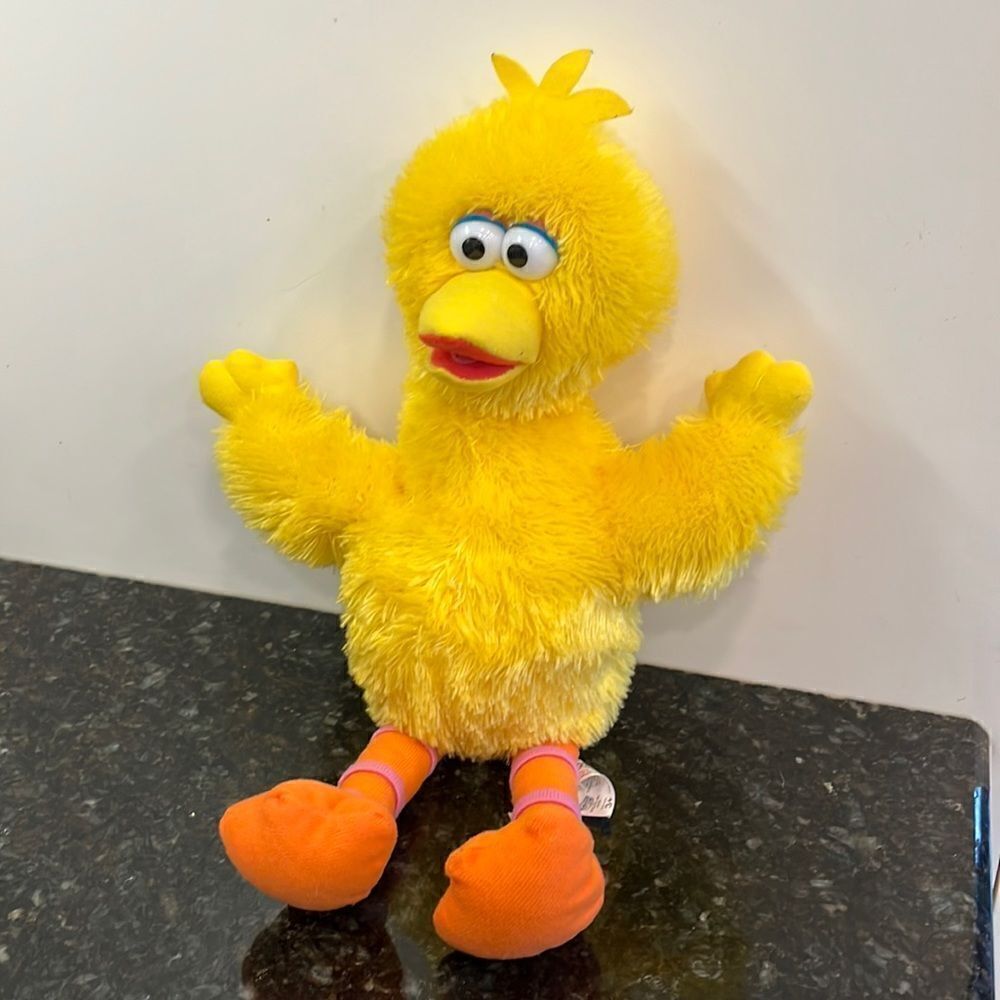 Sesame Street Workshop Big Bird Yellow Stuffed Animal Plush 12" Toy NANCO 2004